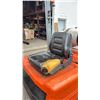 Image 7 : KALMAR AC INC C50B TWO STAGE MAST ORANGE FORKLIFT (**PROPANE TANK NOT INCLUDED**)