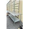Image 1 : ULINE H-9644 STAINLESS STEEL 96"W X 30"D X 35.5"H WORK TABLE