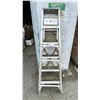 Image 1 : 6' ALUMINUM STEP LADDER & A 5' WOODEN STEP LADDER