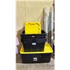 Image 1 : STACK OF TOTES WITH SOME LIDS
