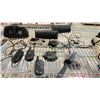 Image 3 : SHELF OF ASSORTED ELECTRONICS & SHOES, INCLUDES JORDAN FLIGHT SHOES *SZ 6Y US* CANON SELPHY