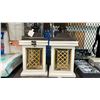 Image 2 : GROUP OF ASSORTED HOME & GIFT ITEMS - 2 DECORATIVE LANTERNS, HANDBAG W/ GOLD-TONE ACCENTS,