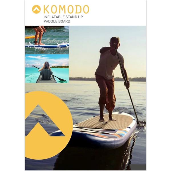 *NEW IN BOX* KOMODO INFLATABLE STAND UP PADDLE BOARD