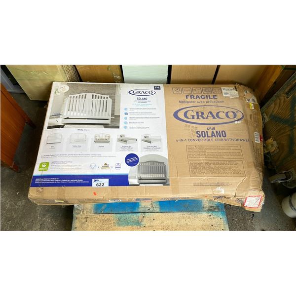 GRACO SOLANO 4-IN-1 CONVERTIBLE CRIB WITH DRAWER
