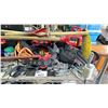 Image 3 : SHELF OF ASSORTED INDUSTRIAL TOOLS & SAFETY GEAR, HAND TOOLS, 3M PROTECTA HARNESS, SHOVELS,