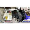 Image 2 : SHELF OF ASSORTED INDUSTRIAL TOOLS & HARDWARE, SCOTTS ELITE GARDEN SPRAYER, BISSETT SPIRAL SHANK