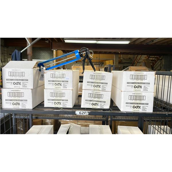 8 CASES OF COX 41002 JUMBO QUART CAULKING GUNS (EACH CASE CONTAINS 3)