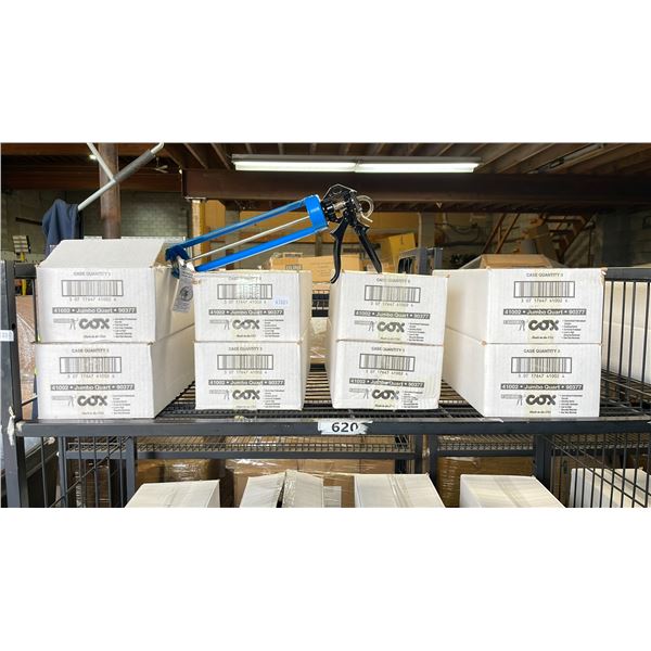 8 CASES OF COX 41002 JUMBO QUART CAULKING GUNS (EACH CASE CONTAINS 3)