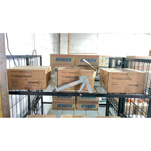 (3) CASES OF NEWBORN MODEL 77 RATCHET ROD CAULKING GUNS (12 PER CASE)