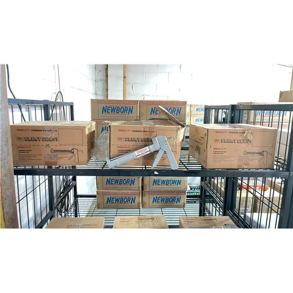 (3) CASES OF NEWBORN MODEL 77 RATCHET ROD CAULKING GUNS (12 PER CASE)