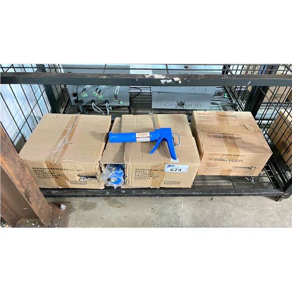 (3) CASES OF NEWBORN MODEL 101 E-Z THRUST CAULKING GUNS (12 PER CASE)
