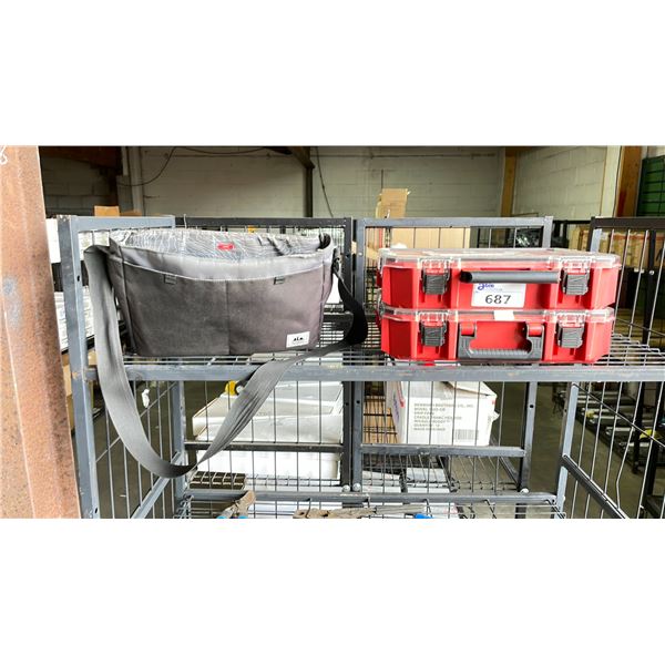 (2) MILWAUKEE 12 SECTION SMALL PARTS ORGANIZERS