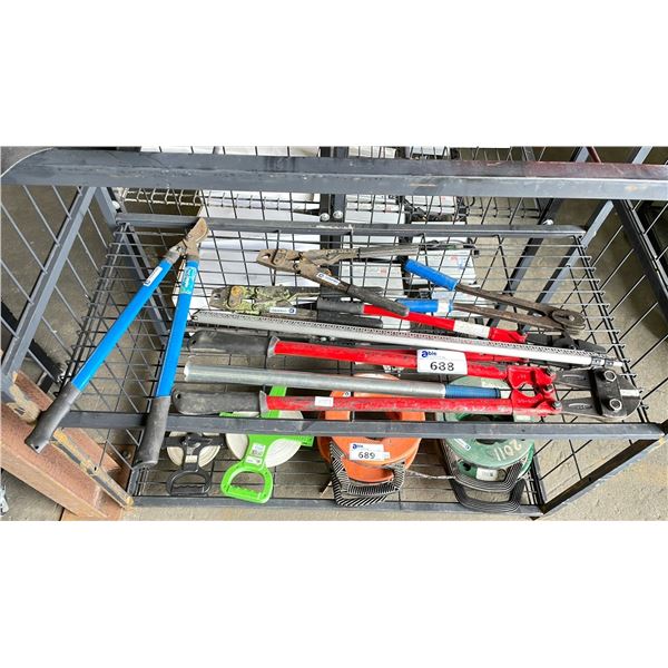 SHELF OF SMALL HAND TOOLS