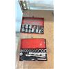 Image 2 : SHELF OF ASSORTED SNAP-ON TOOLS - BLUE POINT 1 9/16 CURVED WRENCH, SOCKET SET, WRENCHES, AND MORE