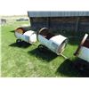 Image 4 : set of five barrels with wheels set up for kiddie rides.