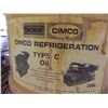 Image 1 : approx 1/4 part barrel of Cimco refrigeration type C oil