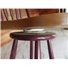 Image 4 : Set of two wood bar stools.
