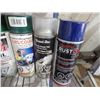 Image 2 : Assorted spray cans of paint et cetera.
