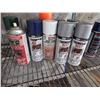 Image 5 : Assorted spray cans of paint et cetera.