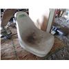 Image 1 : Two fiberglass chair seats.