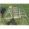 Image 1 : Three assorted step ladders.