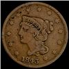 1843 Braided Hair Large Cent LIGHTLY CIRCULATED LIGHTLY CIRCULATED