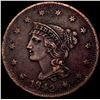 1842 Braided Hair Large Cent LIGHTLY CIRCULATED