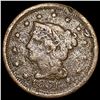 1851/81 Braided Hair Large Cent NICELY CIRCULATED