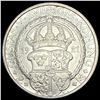 Image 2 : 1921 Sweden Gustaf Vasa Silver 2 Kroner UNCIRCULATED