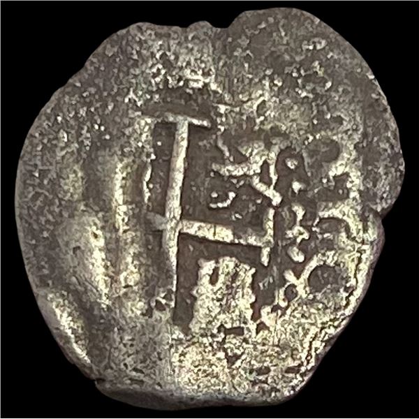 1500s-1600s Spanish Colonial Silver Cob NEARLY UNCIRCULATED
