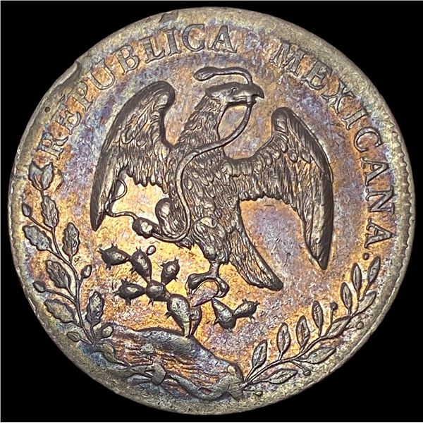 1892Ga DS Mexico Silver 8 Reales Cap and Rays CLOSELY UNCIRCULATED