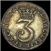 Image 2 : 1762 Britain George III Silver 3 Pence CLOSELY UNCIRCULATED