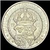 Image 2 : 1921 Sweden Gustaf Vasa Silver 2 Kroner UNCIRCULATED