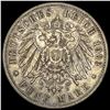 Image 2 : 1903-F Wurttemberg Silver 5 Reichsmark NEARLY UNCIRCULATED