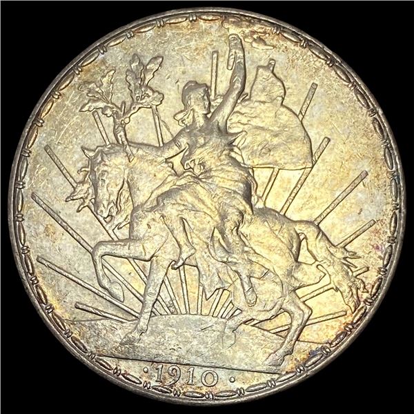 1910 Mexico Silver Peso CLOSELY UNCIRCULATED