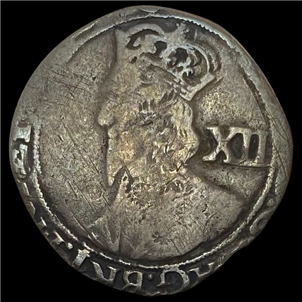 [1625-1649] England Charles I Silver Shilling LIGHTLY CIRCULATED