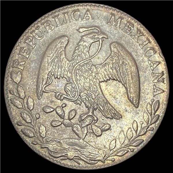 1881Go SB Mexico Silver 8 Reales Cap and Rays CHOICE AU