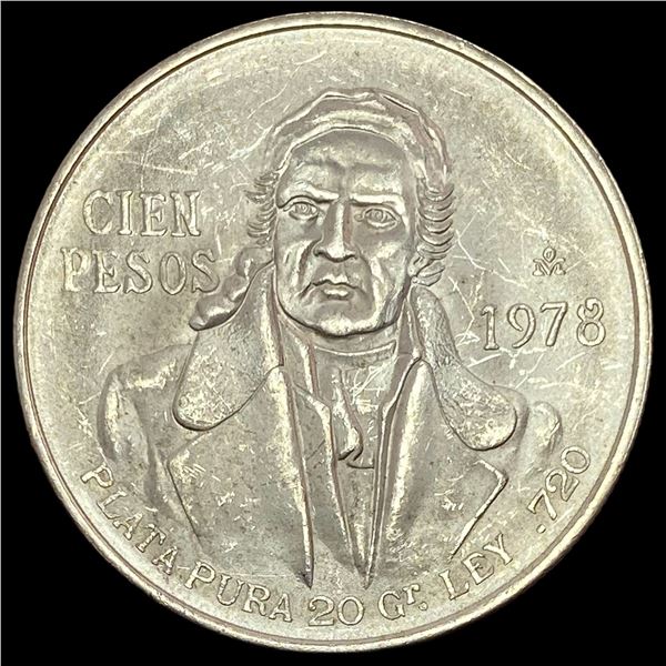 1978-Mo Mexico Silver 100 Pesos UNCIRCULATED
