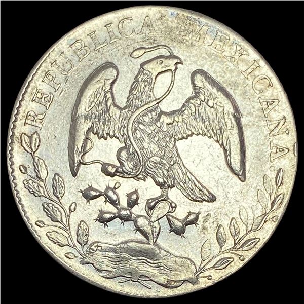 1888Go RR Mexico Silver 8 Reales Cap and Rays CHOICE AU