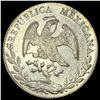 Image 1 : 1894Ga JS Mexico Silver 8 Reales Cap and Rays UNCIRCULATED