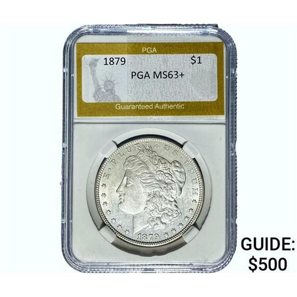 1879 Morgan Silver Dollar PGA MS63+