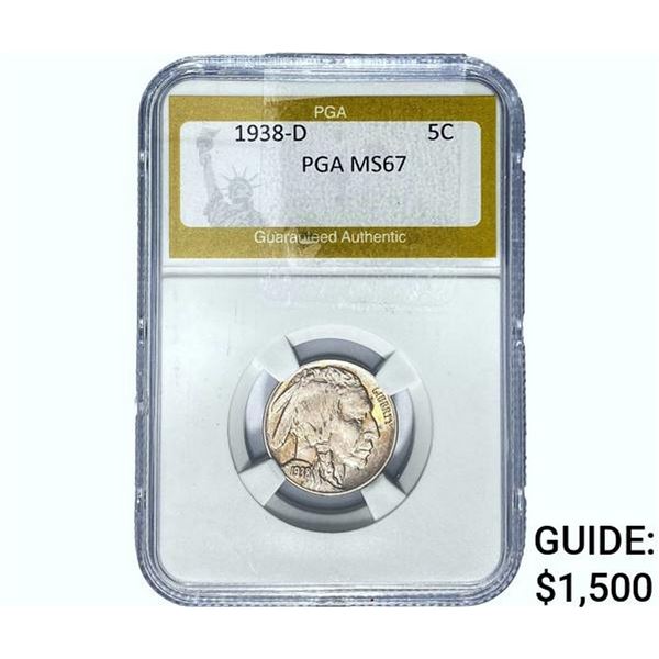 1938-D Buffalo Nickel PGA MS67