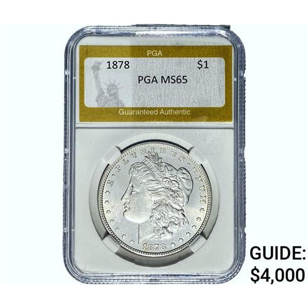 1878 Morgan Silver Dollar PGA MS65