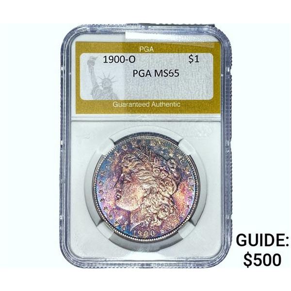 1900-O Morgan Silver Dollar PGA MS65