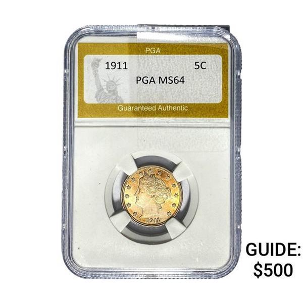 1911 Liberty Victory Nickel PGA MS64