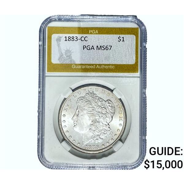 1883-CC Morgan Silver Dollar PGA MS67