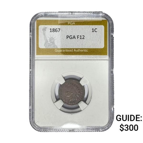 1867 Indian Head Cent PGA F12