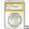 1884-CC Morgan Dollar PGA MS65+ SILVER