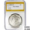 Image 1 : 1884-CC Morgan Dollar PGA MS65 SILVER
