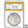 1891-CC Morgan Dollar PGA MS64Spitting Eagle SILVER